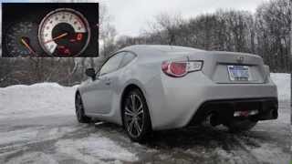 Dezod Motorsports FRSBRZ exhaust system sound clips [upl. by Assillam]