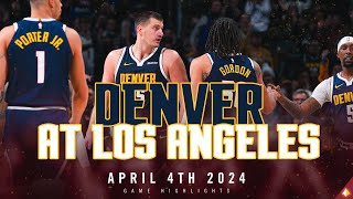 Denver Nuggets vs Los Angeles Clippers Full Game Highlights 🎥 [upl. by Meredith]