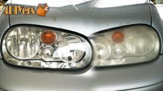 DIY Polishing Foggy Headlights [upl. by Louisette]