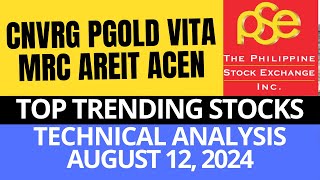 STOCK MARKET CNVRG  PGOLD  VITA  MRC  AREIT  ACEN  PSE TECHNICAL ANALYSIS [upl. by Anitsirhc322]