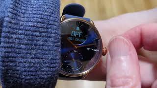 Withings Scanwatch notification display demo [upl. by Airrotal]