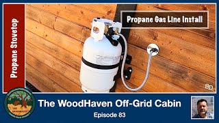 Propane Gas Line Install  Through Cabin Wall [upl. by Schrick]