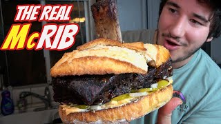 Making a REAL McRib Full rack of ribs [upl. by Gove438]