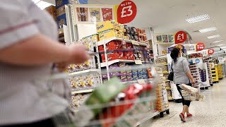 UK Latest Grocery Inflation Remains in Double Digits [upl. by Dorman]