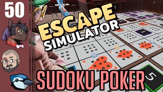 Lets Play Escape Simulator Coop Part 50  Sudoku Poker [upl. by Ellehcem]