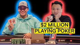 Rampage poker vlog creator making 2 million scammed for 450k and his 12M bluff [upl. by Unhsiv]