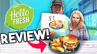 Hello Fresh  Firehouse Cheeseburger  Lets Cook amp Review [upl. by Lucila]