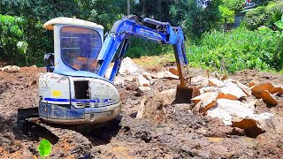 The Worst Mud Field Excavation For Paddy Farming Mitsubishi MM30SR Mini  Routine Machines [upl. by Reppart]