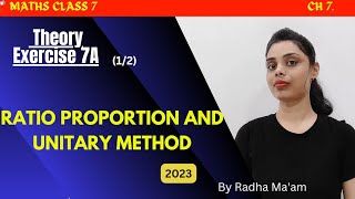 Ratio Proportion and Unitary Method  Perfect Maths Class 7  by Radha Maam [upl. by Shulman940]