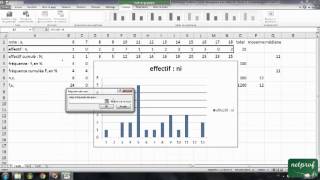 06 Statistique Troisième  Histogramme avec un tableur [upl. by Yemerej]