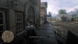 Robbing a bank in Red Dead Redemption 2 [upl. by Akinehc284]