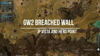 GW2 Breached Wall  Hero Point Vista and Jumping Puzzle  Diessa Pleateu [upl. by Aihsitan621]