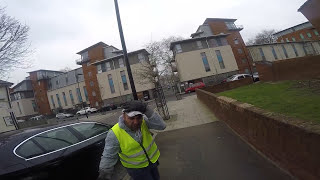 Cyclist crashes into man full video WHY YOU COMING FAST [upl. by Jaymie266]