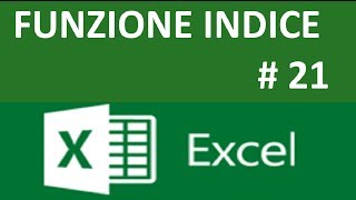 EP21 funzione INDICE di Excel formule e funzioni di RICERCA di Excel [upl. by Alison]