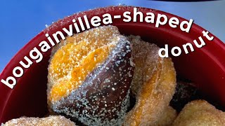 BOUGAINVILLEASHAPED DONUT l FILIPINO EASY SNACK ingredients on description box [upl. by Laux]