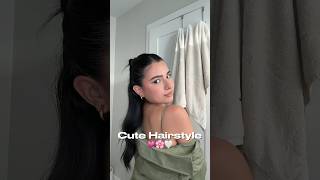 Easy hairstyles for school 💗 cute hairstyle hairstyle hairtutorial makeup hair makeuplook [upl. by Sosanna]