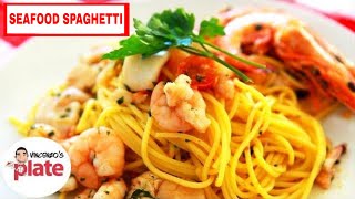 AWESOME SEAFOOD SPAGHETTI RECIPE  Italian Seafood Pasta Recipe [upl. by Shir889]