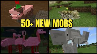 50 NEW MOBS In Minecraft  MCPE ZooCraft Addon Showcase [upl. by Kermie]