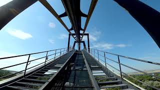 Mirabilandia  attrazioni  Katun onboard POV inverted coaster record [upl. by Nnaeel]