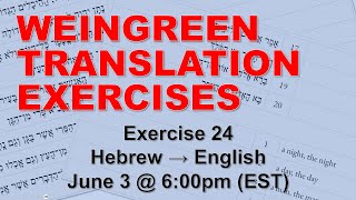 LIVE Weingreen – Exercise 24 [upl. by Anairo]