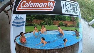 Coleman 18 foot above ground pool review [upl. by Freddy]