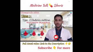 Type 2 diabetes mellitus treatmentGlimepiride 2mg tablet usesmedicalstudent nursingstudent [upl. by Clareta]