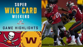 Buccaneers vs Washington Football Team Super Wild Card Weekend Highlights  NFL 2020 Playoffs [upl. by Adaynek]