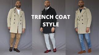 How To Wear A Trench Coat Featuring Express Haul [upl. by Jopa]