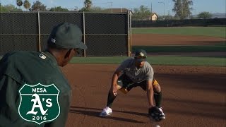 30 Clubs In 30 Days Marcus Semiens Shortstop Position Training [upl. by Mac403]