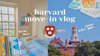 Harvard movein vlog  dorm room transformation amp tour junior year [upl. by Nitsugua]