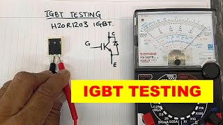 961A How to test IGBT using analog multimeter [upl. by Nivan]