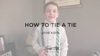 HOW TO TIE A TIE FOR KIDS [upl. by Neelyam]