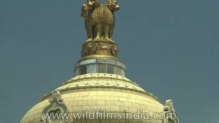 Vidhana Soudha of Bangalore boasts of exquisite Dravidian architecture [upl. by Miksen]