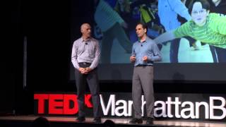 Math dance Erik Stern and Karl Schaffer at TEDxManhattanBeach [upl. by Koralie]