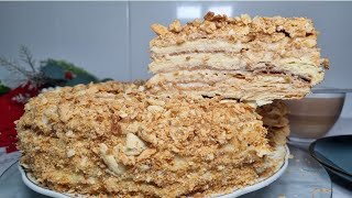 TORT NAPOLEON🍰CEL mai FIN si GUSTOSToti cauta aceasta retetaТорт Наполеон🍰🔝ВСЕ ИЩУТ Этот РЕЦЕПТ💯🔥 [upl. by Perren]