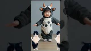 So cute 🥰 viralvideo cute baby dance fyp shorts short shortvideo subscribe [upl. by Tadd]