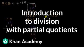 Introduction to division with partial quotients [upl. by Rod]