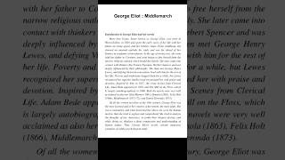 Middlemarch by George EliotSummaryviral summary notes shorts [upl. by Hurty]