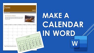 How to Create a Calendar in Microsoft Word 3 Easy Ways  Word Tutorial [upl. by Anoynek]