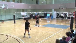 A Great Serving and Receiving Drill from John Dunning  Volleyball 2015 30 [upl. by Yllac708]