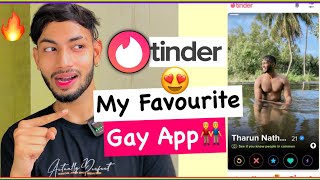 Tinder  My Favourite GAY Dating App Ever👬🌈 [upl. by Katerine]