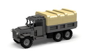 Lego WWII Deuce and a Half CCKW Instructions [upl. by Desma]