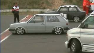 Golf 16V Turbo vs Trabant 16V G60avi [upl. by Naeroled102]