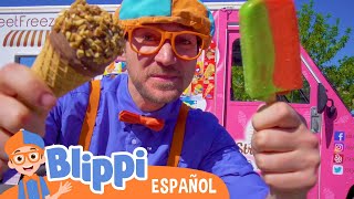 Blippi Visita un Camión de Helados  Videos Educativos  Matemáticas y Sumas para Niños [upl. by Sanfo]