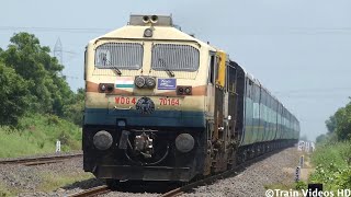 Automobile Carrier Goods Train  Kazipet WDG4 WDG4D Locomotive  Diesel Train Videos Indian Railways [upl. by Atiuqa]