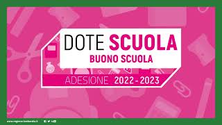 Dote scuolaBuono scuola 2223 come presentare domanda su Bandi Online [upl. by Atnomed]