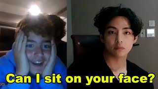 BTS V Taehyung appears on omegle [upl. by Deck]