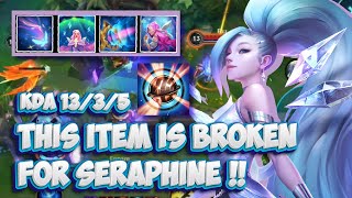 13 KILL KDA SERAPHINE CRITICAL MACHINE GUN GAMEPLAY  WILD RIFT BUILD  RUNES [upl. by Feledy]