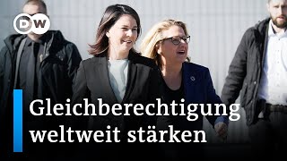 Was bedeutet quotfeministische Außenpolitikquot  DW Nachrichten [upl. by Bird71]