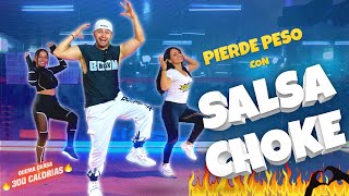 SALSA CHOKE Zumba 🔥 Cardio Baile Cali flow latino  DANCE WORKOUT [upl. by Sorodoeht330]